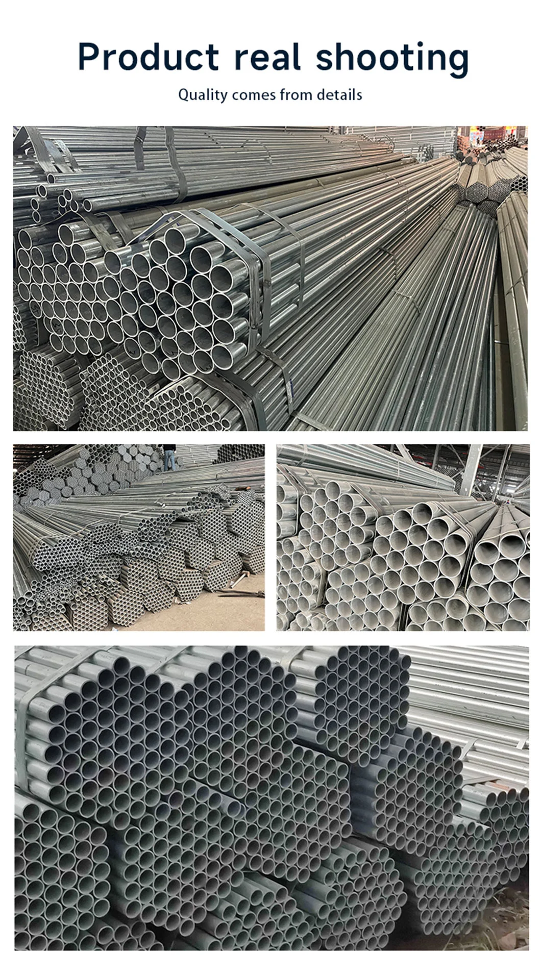 Gi Galvanized Steel Seamless/Welded Pipe with ASTM A795 A53 Grade B Sch10