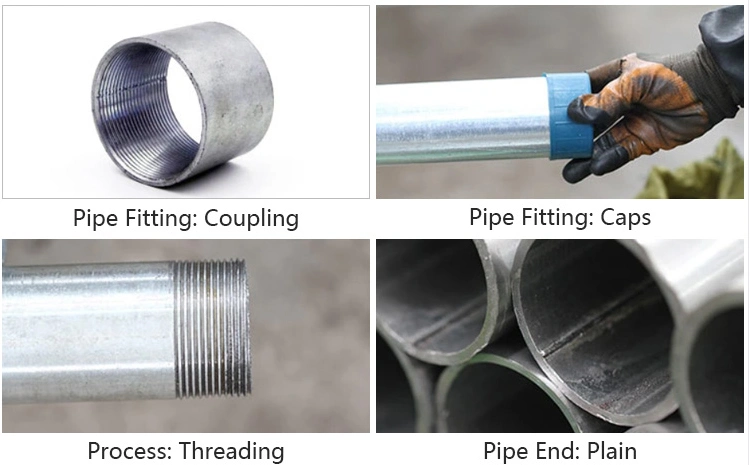 ASTM A795 Fire Fighting Size Chart Round Hollow Section Steel Pipe Q235 ASTM A53 Equivalent Material Galvanized Steel Pipes