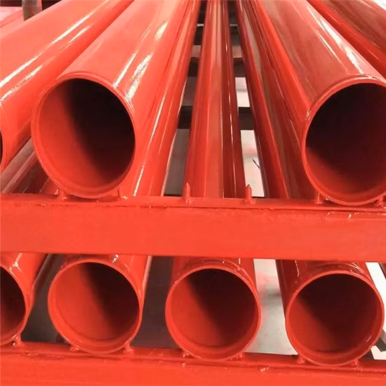 消火栓パイプ ASTM A795 消火スプリンクラー鋼管赤いペイント スロット工場価格